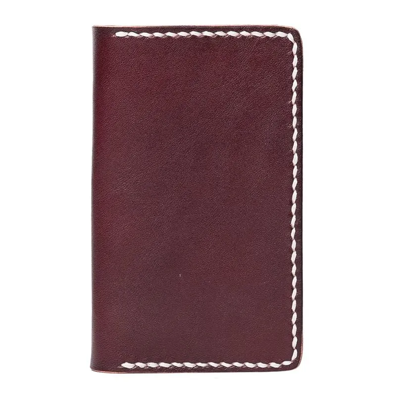 Handmade Leather Mens Cool billfold Wallet Card Holder Small Card Slim Wallets for Men