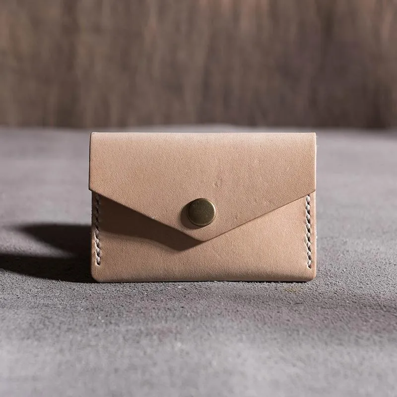 Handmade Leather Mens Cool billfold Wallet Card Holder Small Card Slim Wallets for Men
