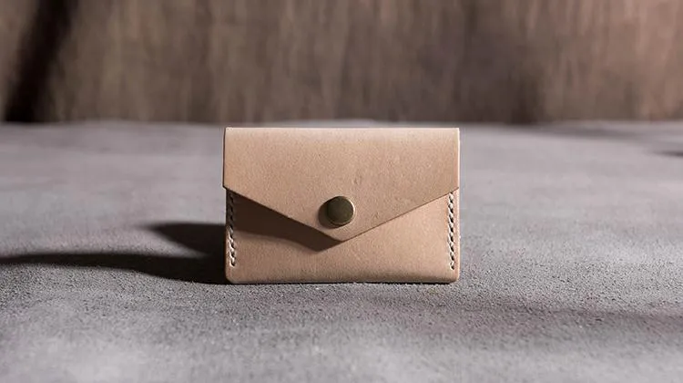 Handmade Leather Mens Cool billfold Wallet Card Holder Small Card Slim Wallets for Men