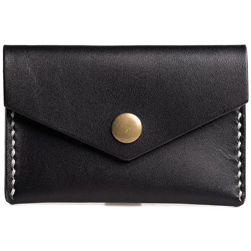 Handmade Leather Mens Cool billfold Wallet Card Holder Small Card Slim Wallets for Men