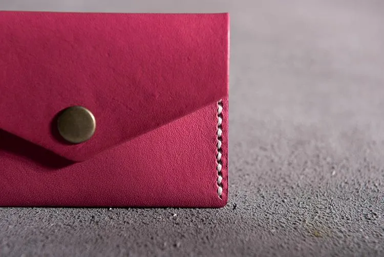 Handmade Leather Mens Cool billfold Wallet Card Holder Small Card Slim Wallets for Men