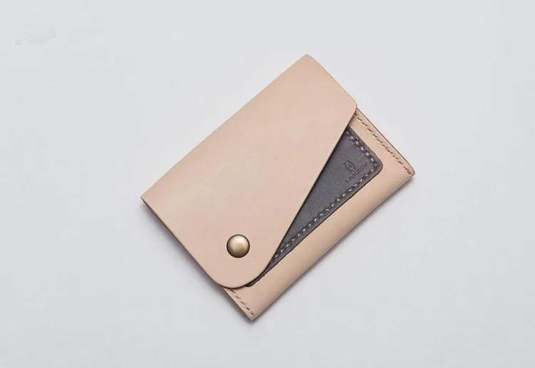 Handmade Leather Mens Cool billfold Wallet Card Holder Small Card Slim Wallets for Men