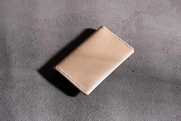 Handmade Leather Mens Cool billfold Wallet Card Holder Small Card Slim Wallets for Men