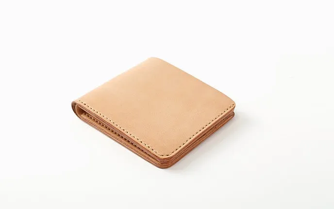 Handmade Leather Minimalist Womens Mens Bifold Small Wallets billfold Wallet for Men