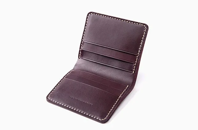 Handmade Leather Minimalist Womens Mens Bifold Small Wallets billfold Wallets for Men