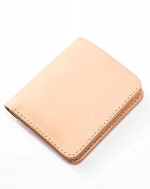 Handmade Leather Minimalist Womens Mens Bifold Small Wallets billfold Wallets for Men