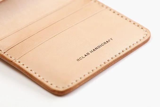 Handmade Leather Minimalist Womens Mens Bifold Small Wallets billfold Wallets for Men