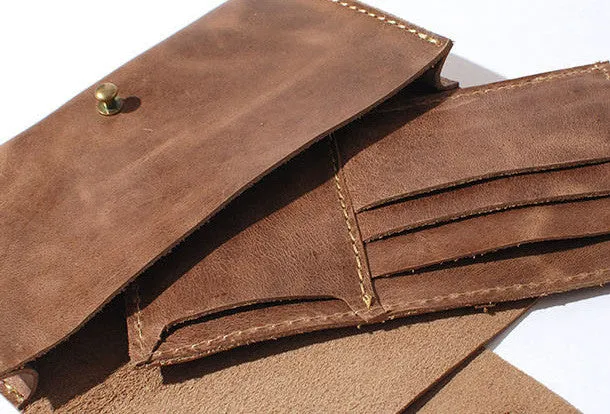 Handmade vintage womens leather long wallet leather long wallet for women