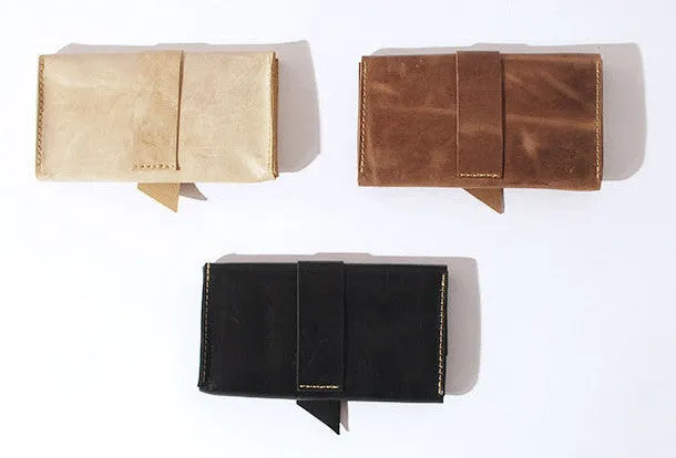 Handmade vintage womens leather long wallet leather long wallet for women