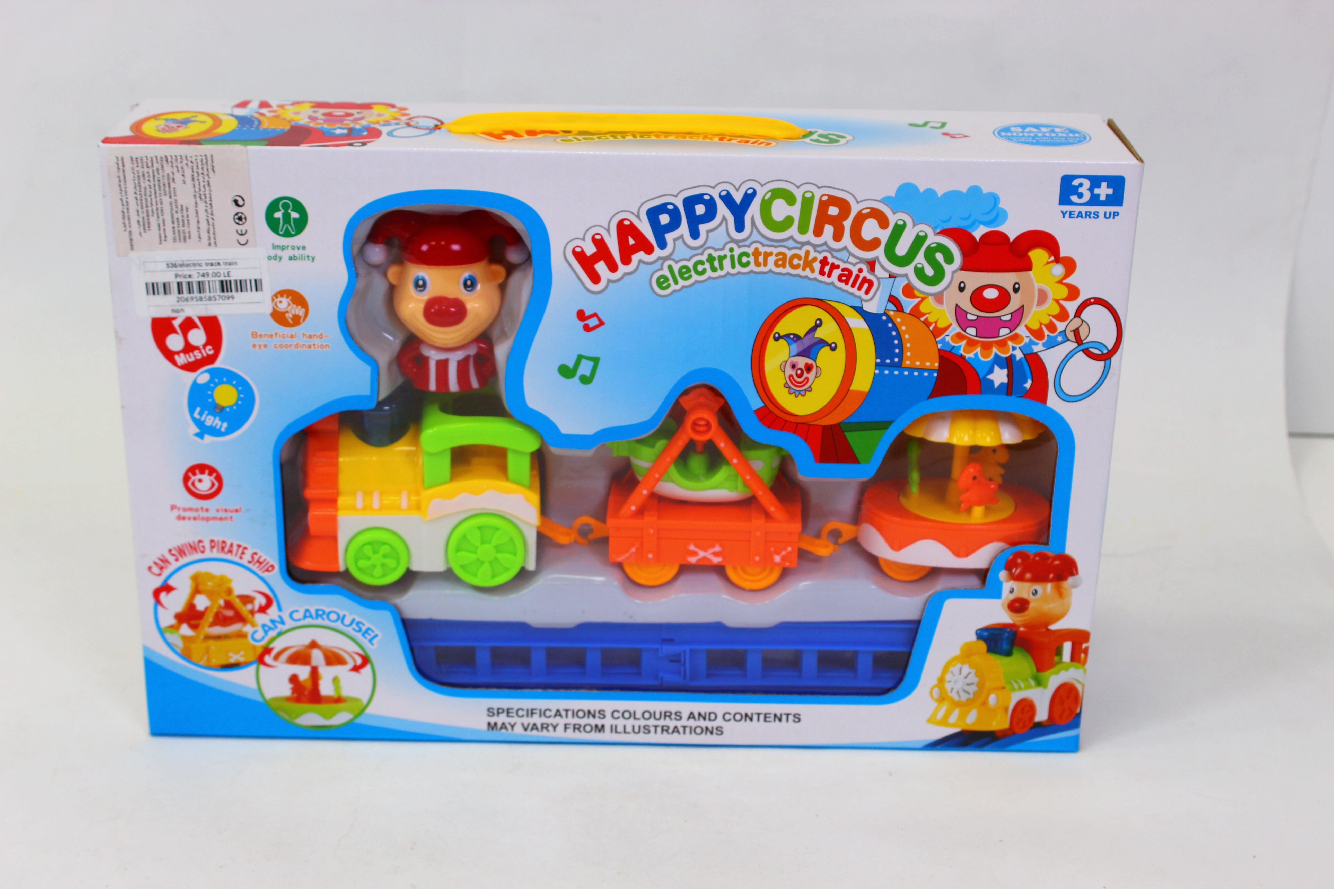 Happy Circus Train Set  Fun & Portable Track Play for Kids