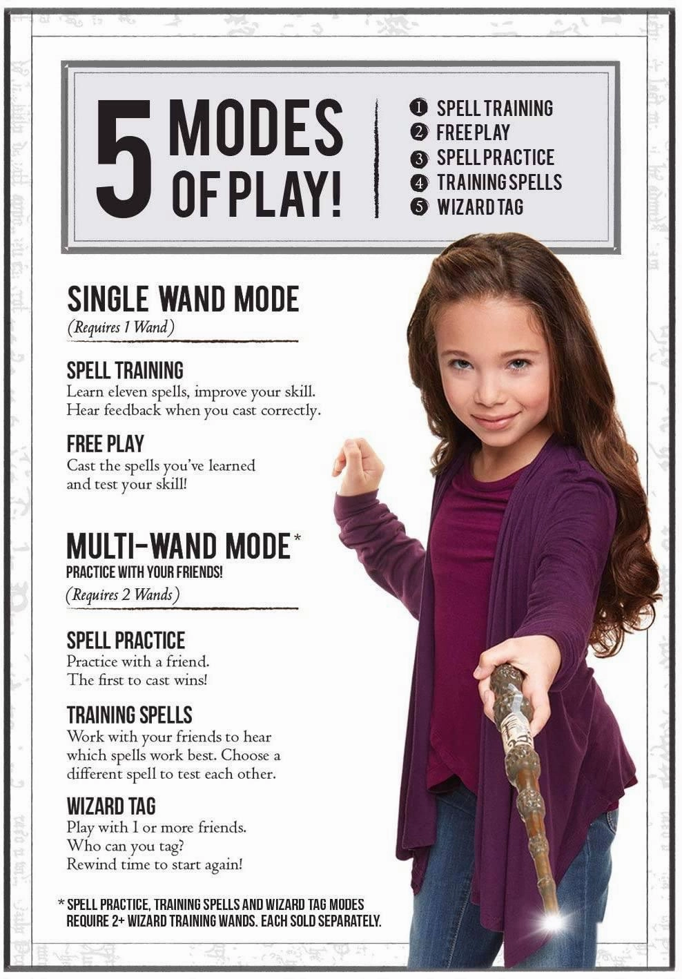 Harry Potter Hermione Wizard Training Wand With Light & Sound