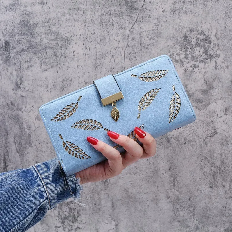 Hollow Out Leaf Wallet