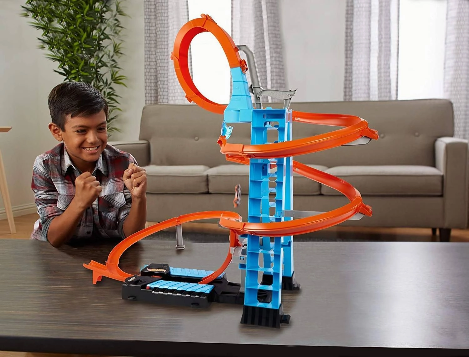Hot Wheels GWT39 Sky Crash Tower Track Set 83cm Tall