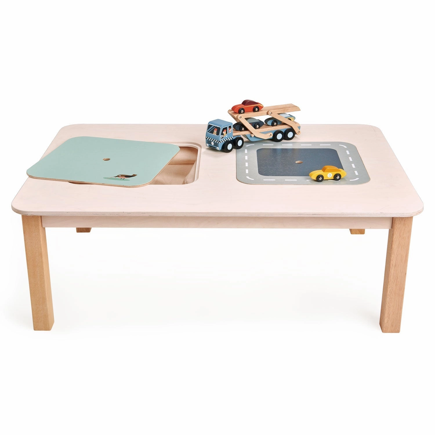Interactive Play Table with Hidden Storage