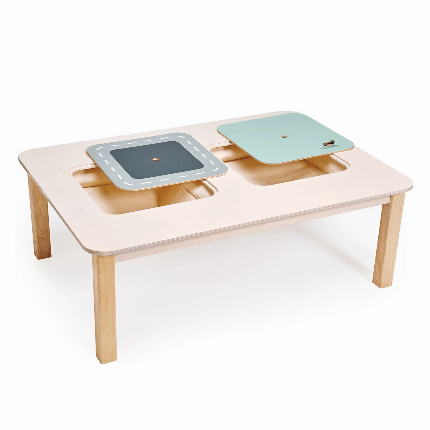 Interactive Play Table with Hidden Storage