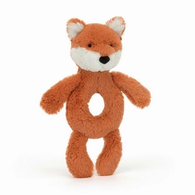 JellyCat Bashful Fox Cub Ring Rattle