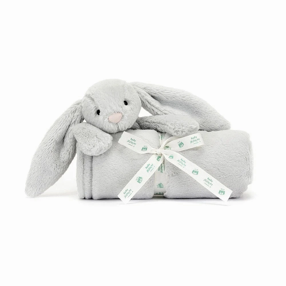 JellyCat Bashful Grey Bunny Blankie
