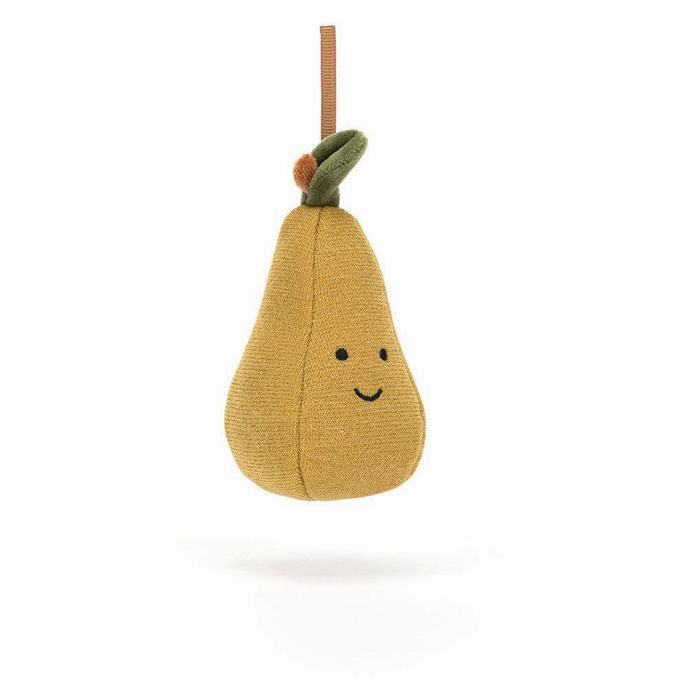 JellyCat Festive Folly Pear Ornament