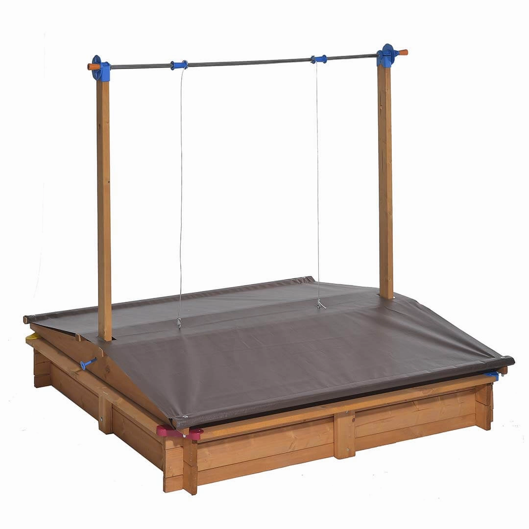 Kids Wooden Sandbox with Cover
