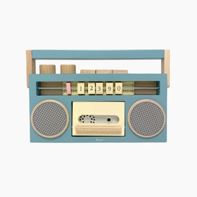 kiko  & gg* Tape Recorder  Wooden Toy Recorder- (Blue)
