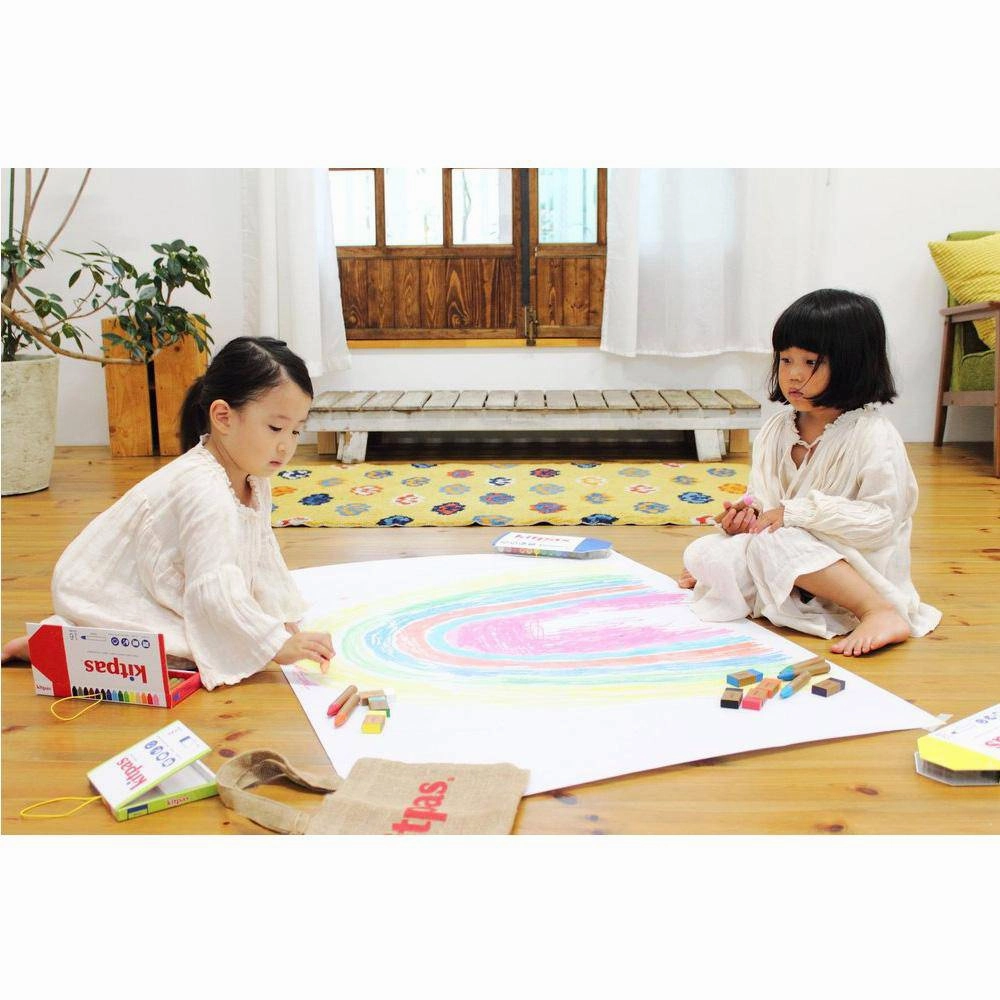 Kitpas Large Window Art Crayons - 12 Colors