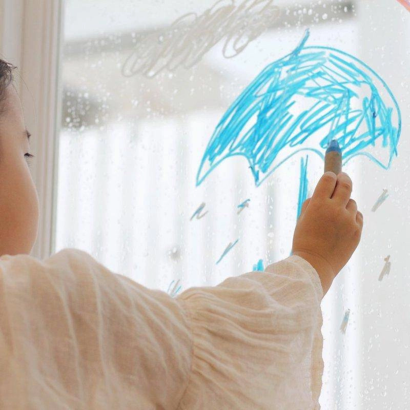 Kitpas Large Window Art Crayons - 12 Colors