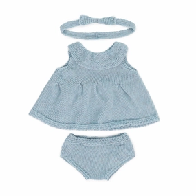 Knit Doll Outfit - 14" Dress & Headband