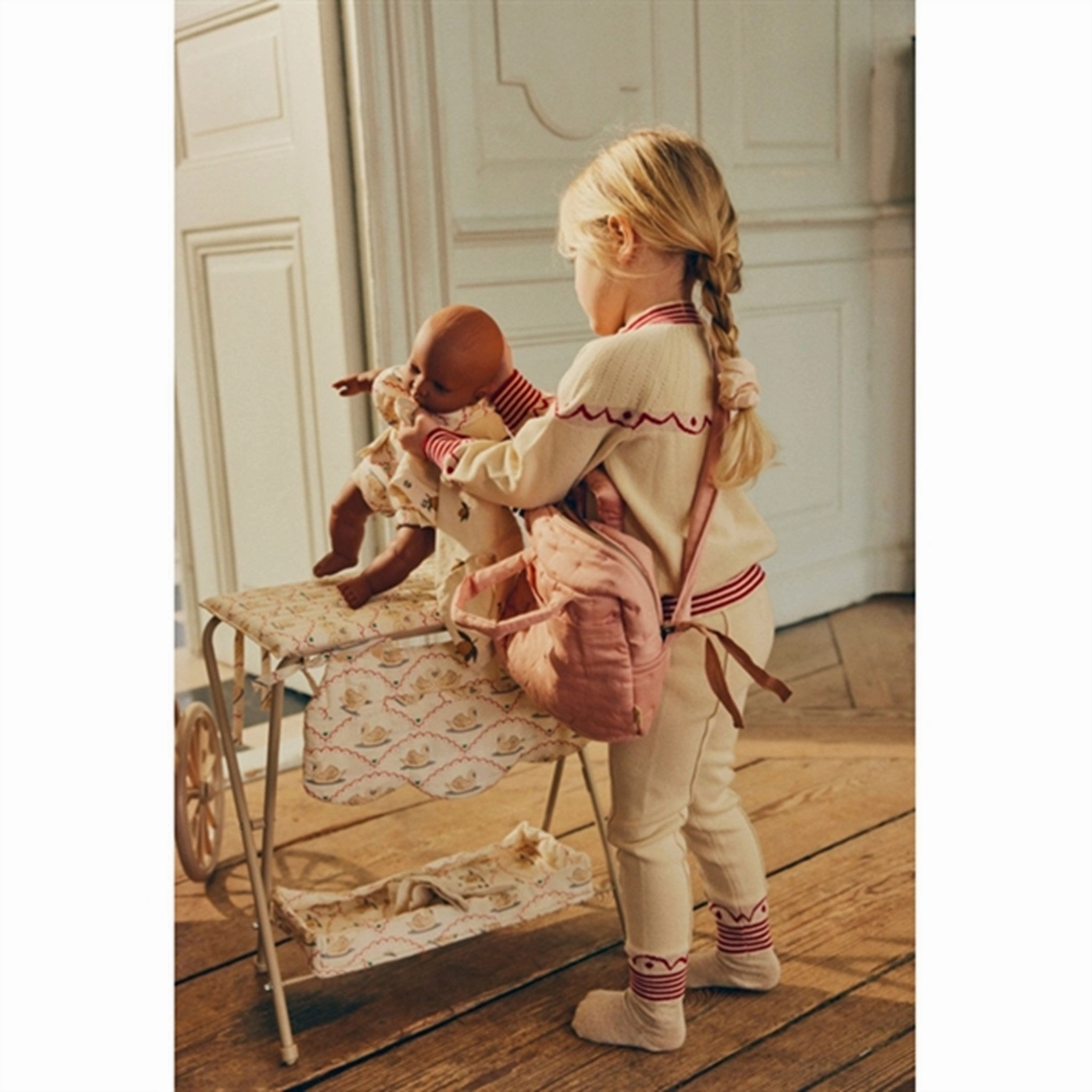 Konges Sljd Doll Changing Table Swan