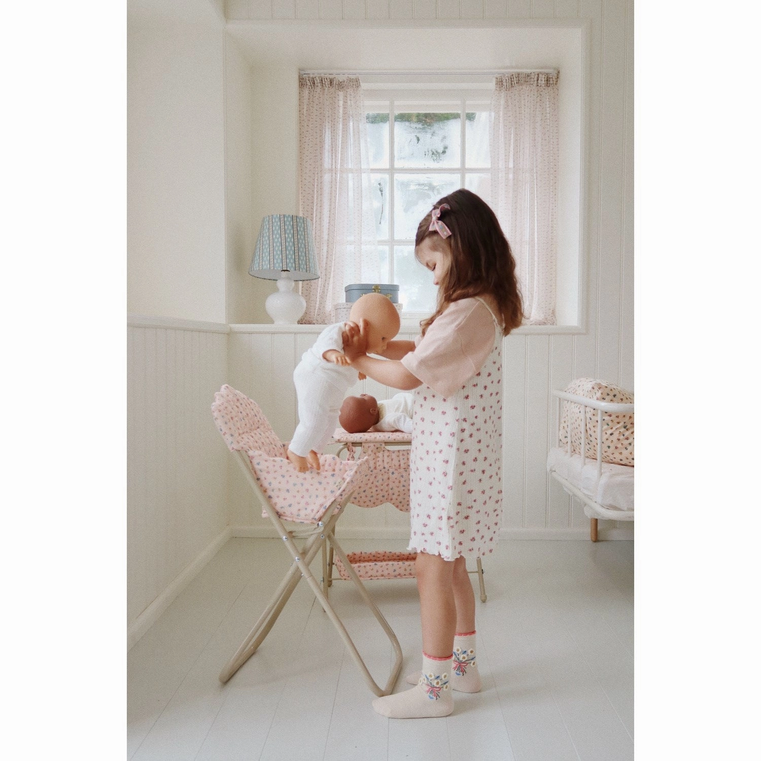 Konges Sljd Doll High Chair Bloomie Blush