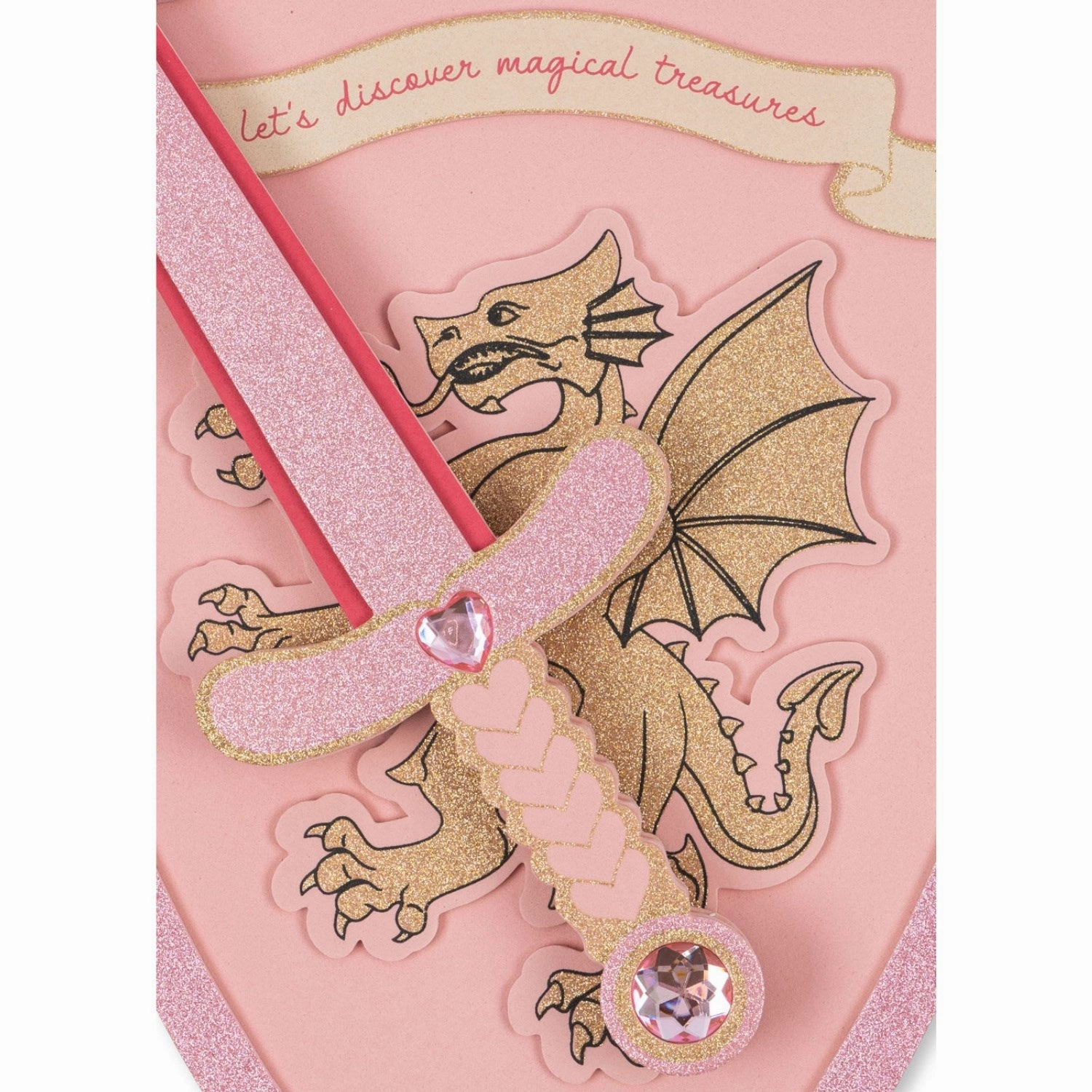 Konges Sljd Pink Glitter Princess Sword And Shield