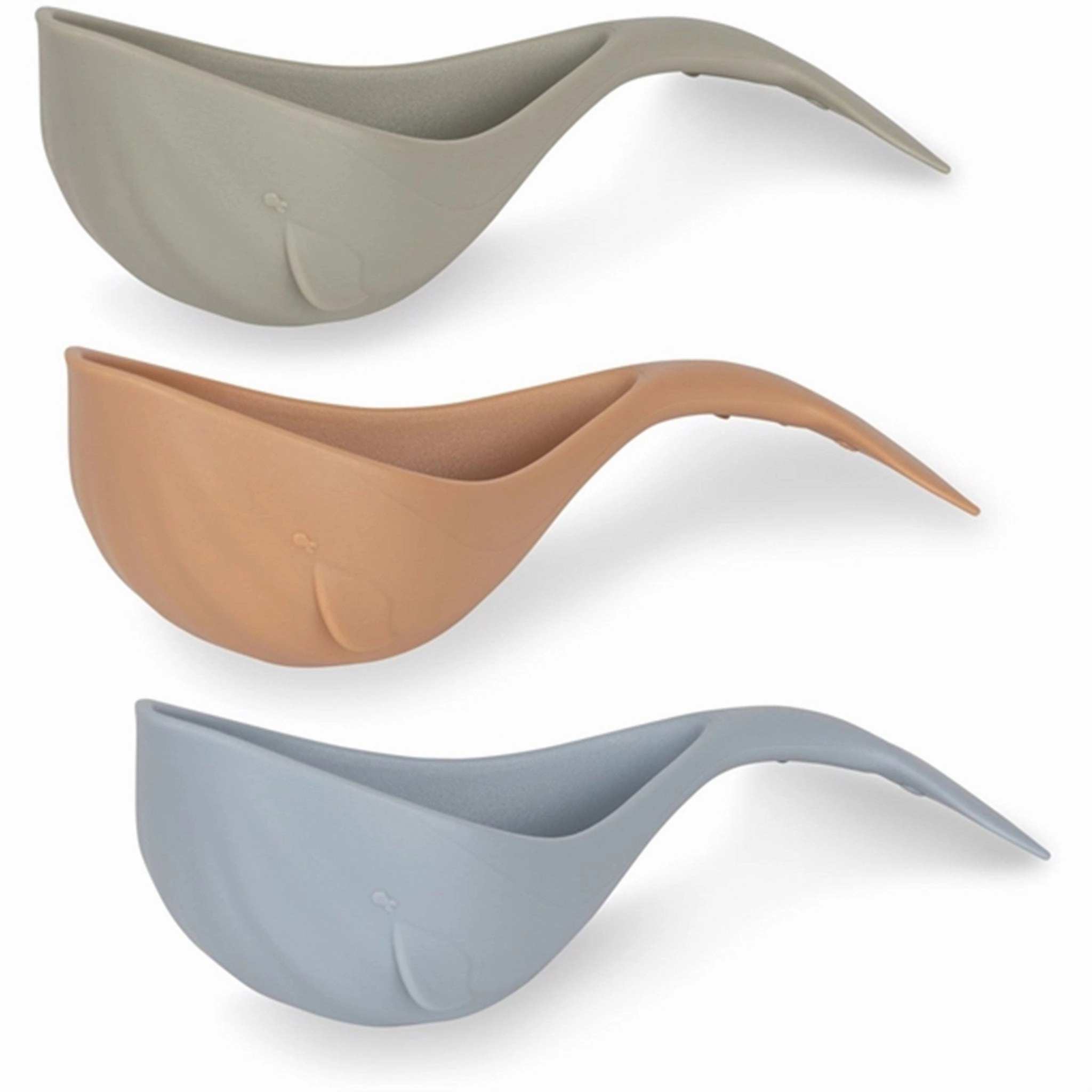 Konges Sljd Quarry Blue Mix 3-Pack Bath Toy Whale