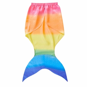Large Rainbow Silk Mermaid Tail