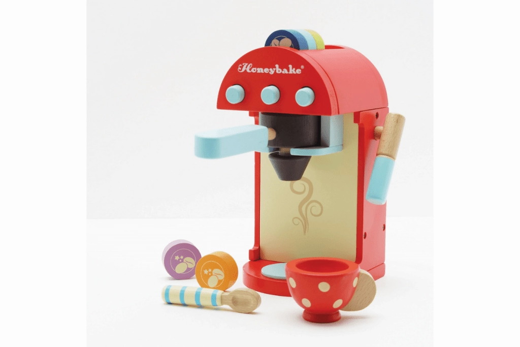 Le Toy Van Wood Coffee Machine and Pods
