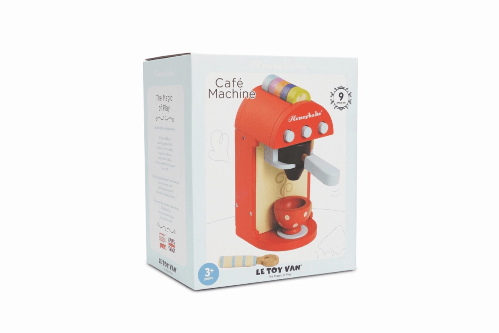 Le Toy Van Wood Coffee Machine and Pods