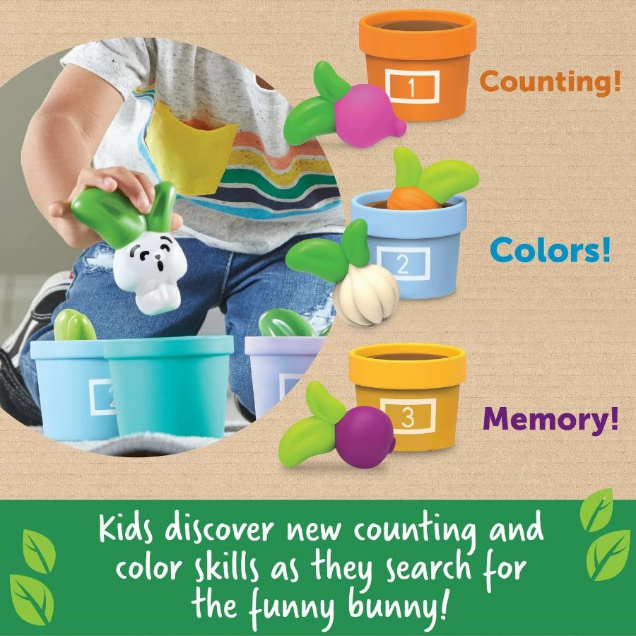 Learning Resources - Hide & Seek Vegetable Garden: Fun Learning Toy for Toddlers and Preschoolers