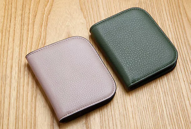 Leather Cute billfold Slim Wallet Change Card Holders Wallets Purse For Women Girl