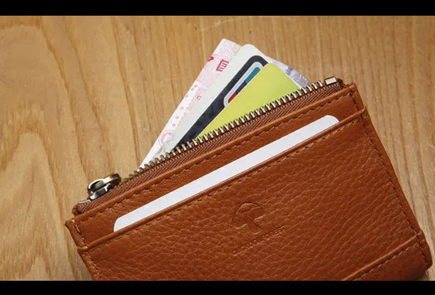 Leather Cute billfold Slim Wallets Change Card Holder Wallets Purses For Women Girl