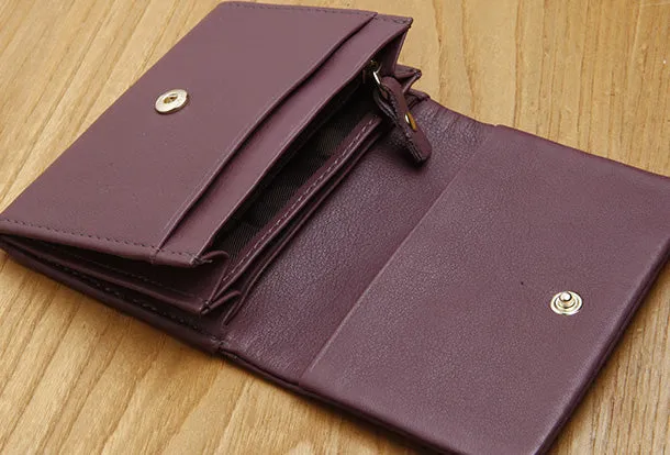 Leather Cute billfold Slim Wallets Change Card Holders Wallet Purse For Women Girl