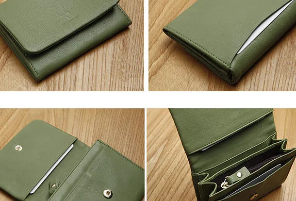 Leather Cute billfold Slim Wallets Change Card Holders Wallet Purse For Women Girl