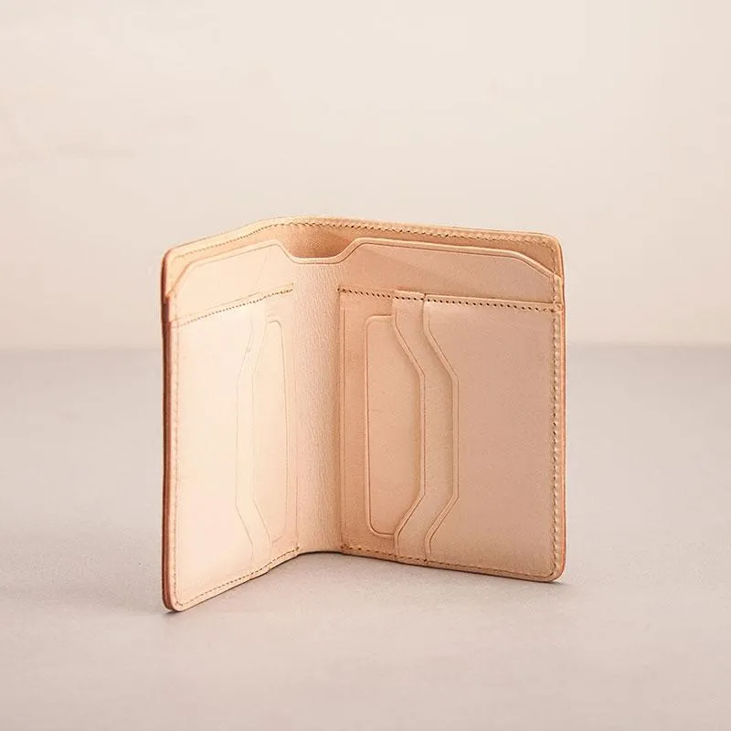 Leather Men Small Wallets Bifold Vintage billfold Wallet for Men