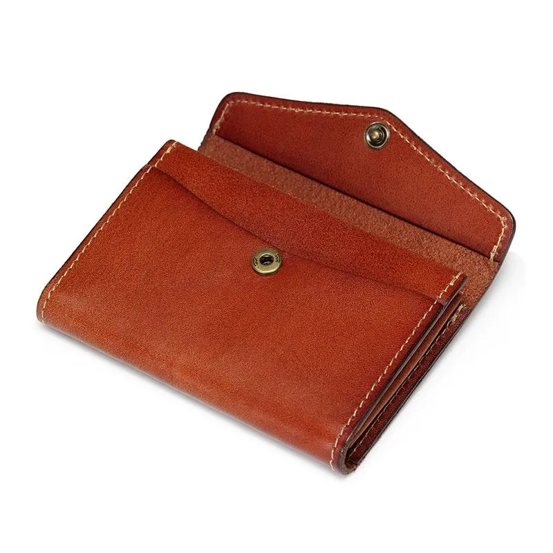 Leather Mens Card Wallet Front Pocket Wallets Cool Small Change Wallet for Men