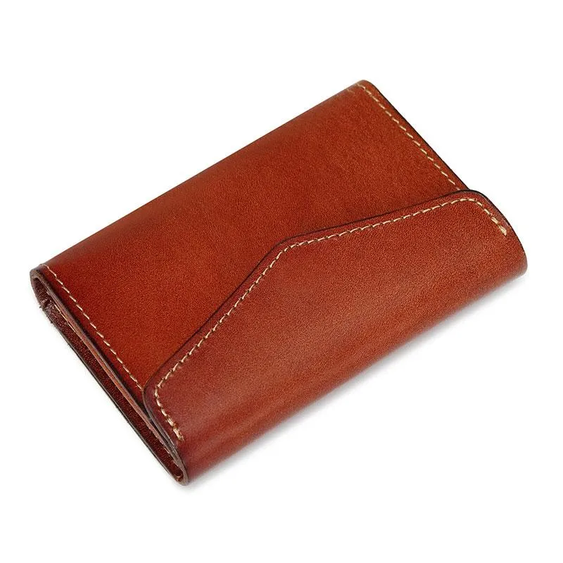 Leather Mens Card Wallet Front Pocket Wallets Cool Small Change Wallet for Men