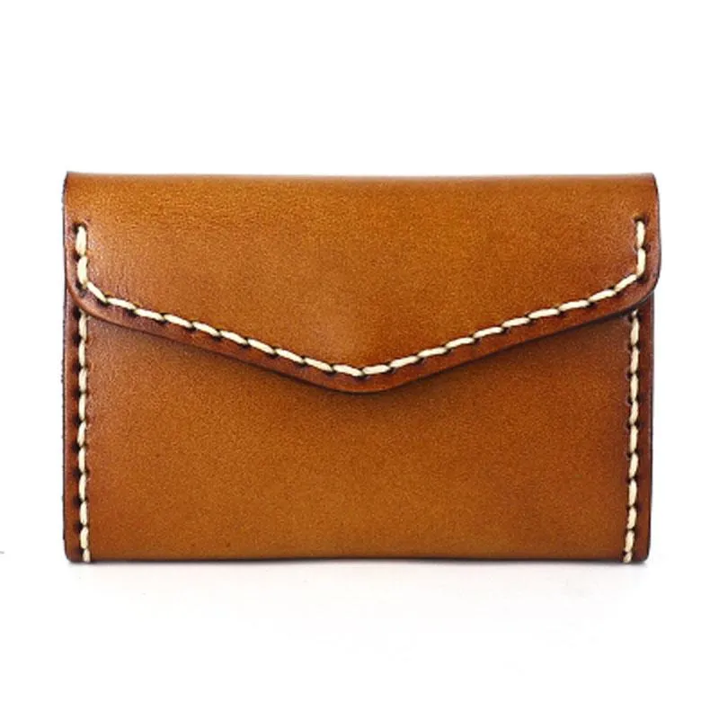 Leather Mens Card Wallet Front Pocket Wallets Cool Small Change Wallet for Men