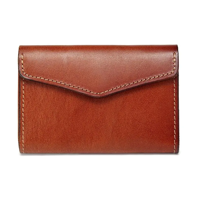 Leather Mens Card Wallet Front Pocket Wallets Cool Small Change Wallet for Men