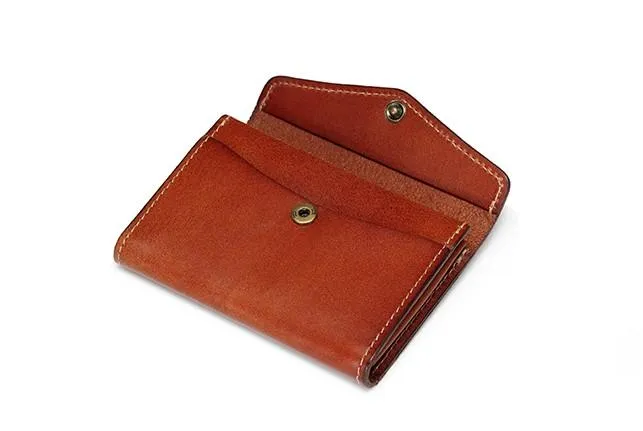 Leather Mens Card Wallet Front Pocket Wallets Cool Small Change Wallet for Men