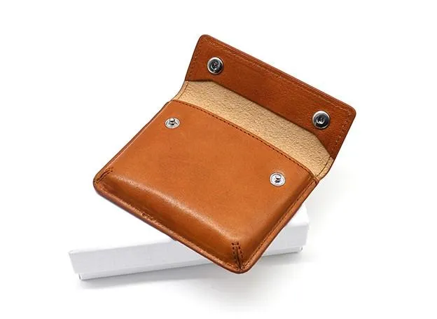 Leather Mens Card Wallet Slim Front Pocket Wallet Small Change Wallets for Men