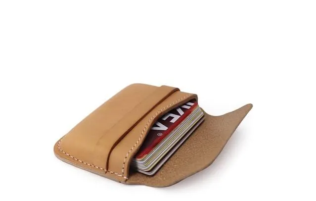 Leather Mens Card Wallets Front Pocket Wallets Cool Small Change Wallets for Men