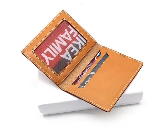 Leather Mens Card Wallets Small Wallet Slim Wallet Front Pocket Wallet for Men