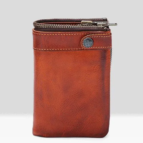 Leather Mens Cool Small Wallet billfold Wallets Bifold for Men