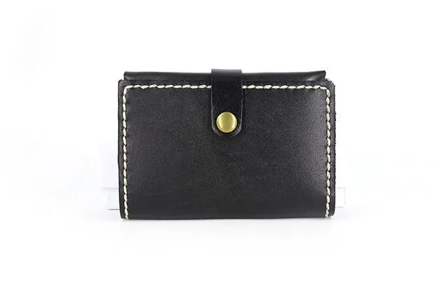 Leather Mens Small Card Wallets Front Pocket Wallet Cool Change Wallet for Men